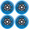 AOWISH 4-Pack Inline Skate Wheels Outdoor Asphalt Formula 85A Hockey Roller Blades Replacement Wheel with Bearings ABEC-9 and Floating Spacers (Blue, 76mm) view 1