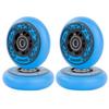 AOWISH 4-Pack Inline Skate Wheels Outdoor Asphalt Formula 85A Hockey Roller Blades Replacement Wheel with Bearings ABEC-9 and Floating Spacers (Blue, 76mm) view 3