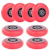 AOWISH Inline Skate Wheels 85A Outdoor Asphalt Formula Hockey Roller Blades Replacement Wheel with Bearings ABEC-9 and Floating Spacers (8-pack) (Red, 80mm) view 2