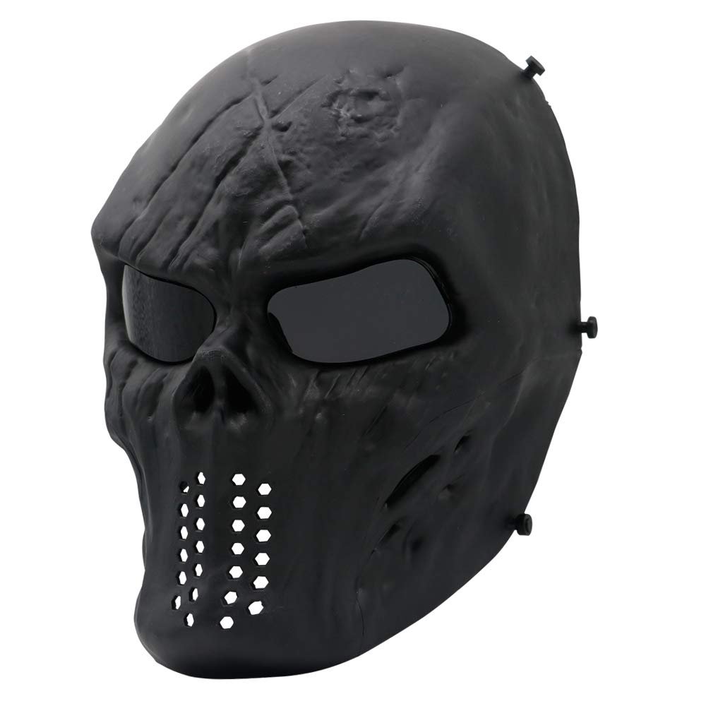 PuddingStation Full Face Airsoft Mask, for Masquerade Halloween Cosplay, Movie Props and Other Outdoor Activities
