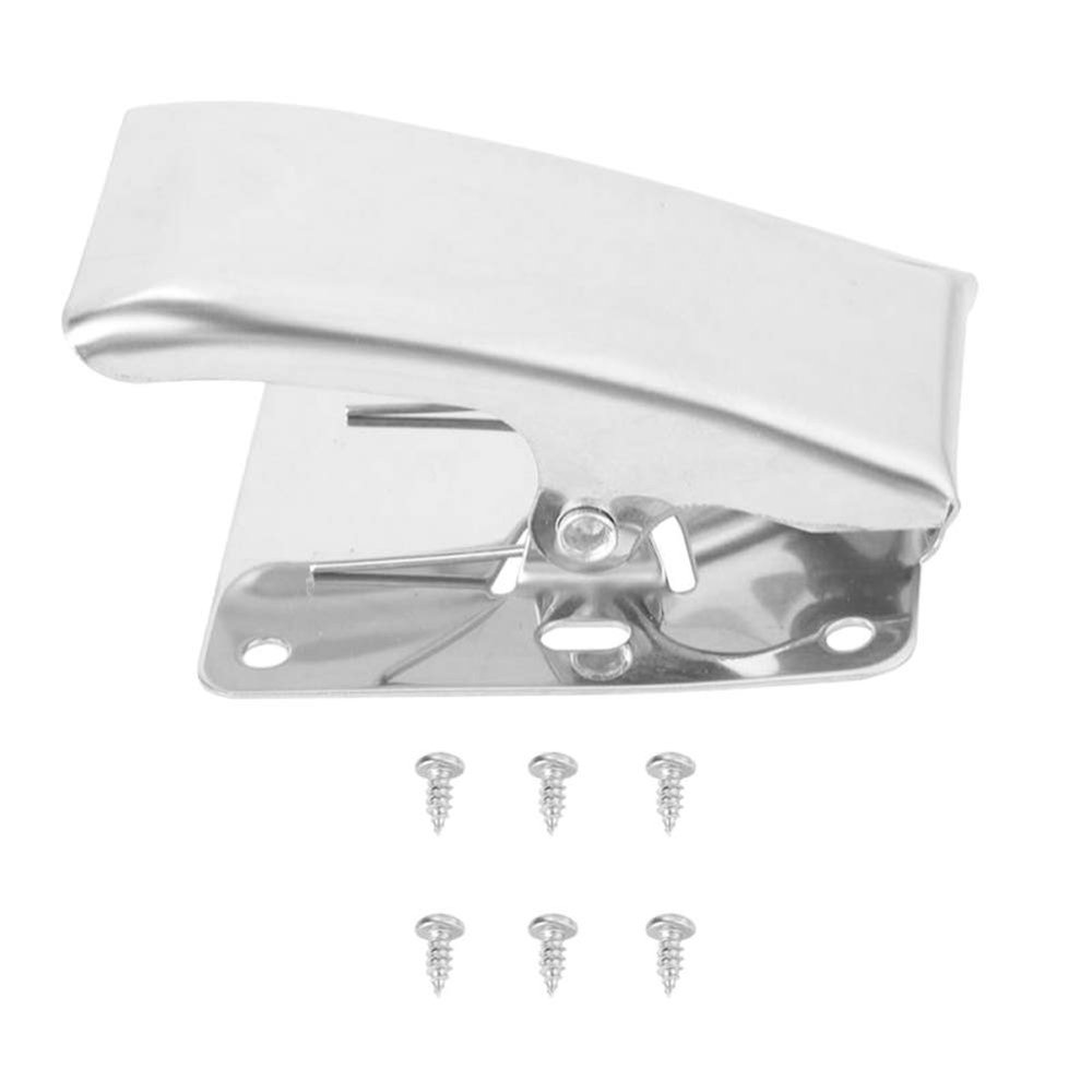 Deep-Jaw Design Fish Fillet Clamp, Stainless Steel Fish Tail Clip w/ 6 Self-tapping Screws for Mount on the Cleaning Table Bait Board, Portable Fish Cleaning Tool