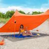 Red Suricata Family Beach Tent & Beach Canopy & 2 Beverage Holders Bundle - UPF50 UV Sun Shade Shelter (Large, Orange) view 1