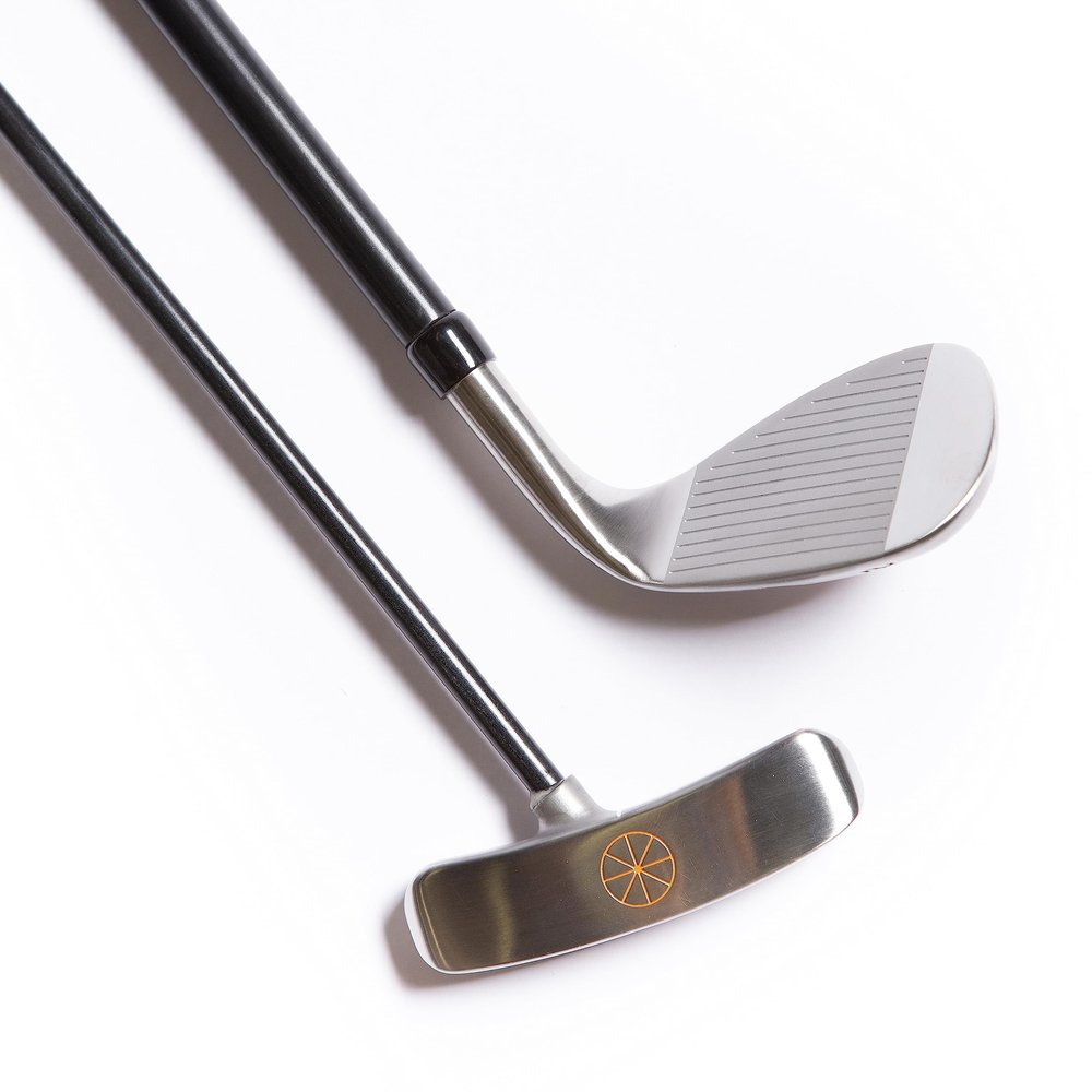 Orange Whip Golf Short Game Package, Includes Wedge and Putter - Made in USA - Left Handed