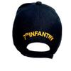 7th Infantry Division Ball Cap Black Acrylic Strapback One Size Army H1 view 3