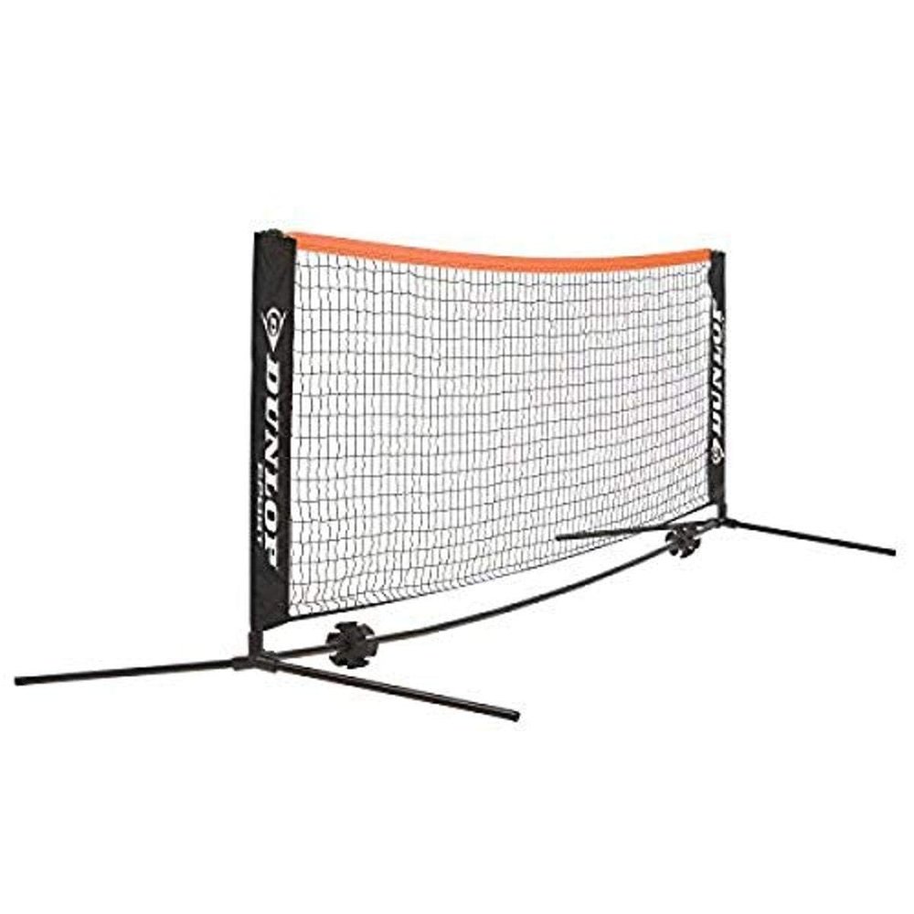 Dunlop Sports Mini Tennis/Badminton Portable Net, 3m(10'), Black/Orange
