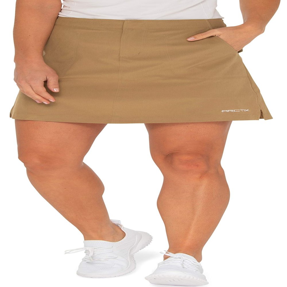 Arctix Women's Active Skort, Khaki, Medium Tall