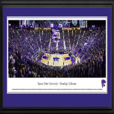 Kansas State Basketball - 44x18-inch Panoramic Deluxe Framed Picture with Mat