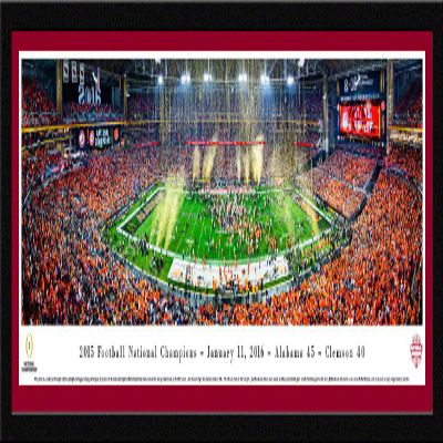 Alabama, 2015 College Football Champions - 42x15.5-inch Panoramic Select Framed Picture with Mat