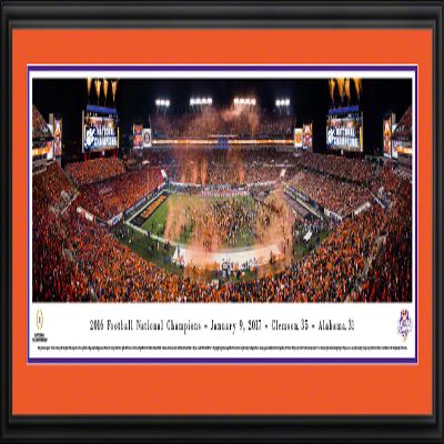 Clemson, 2016 College Football Champions - 44x18-inch Panoramic Deluxe Framed Picture with Mat