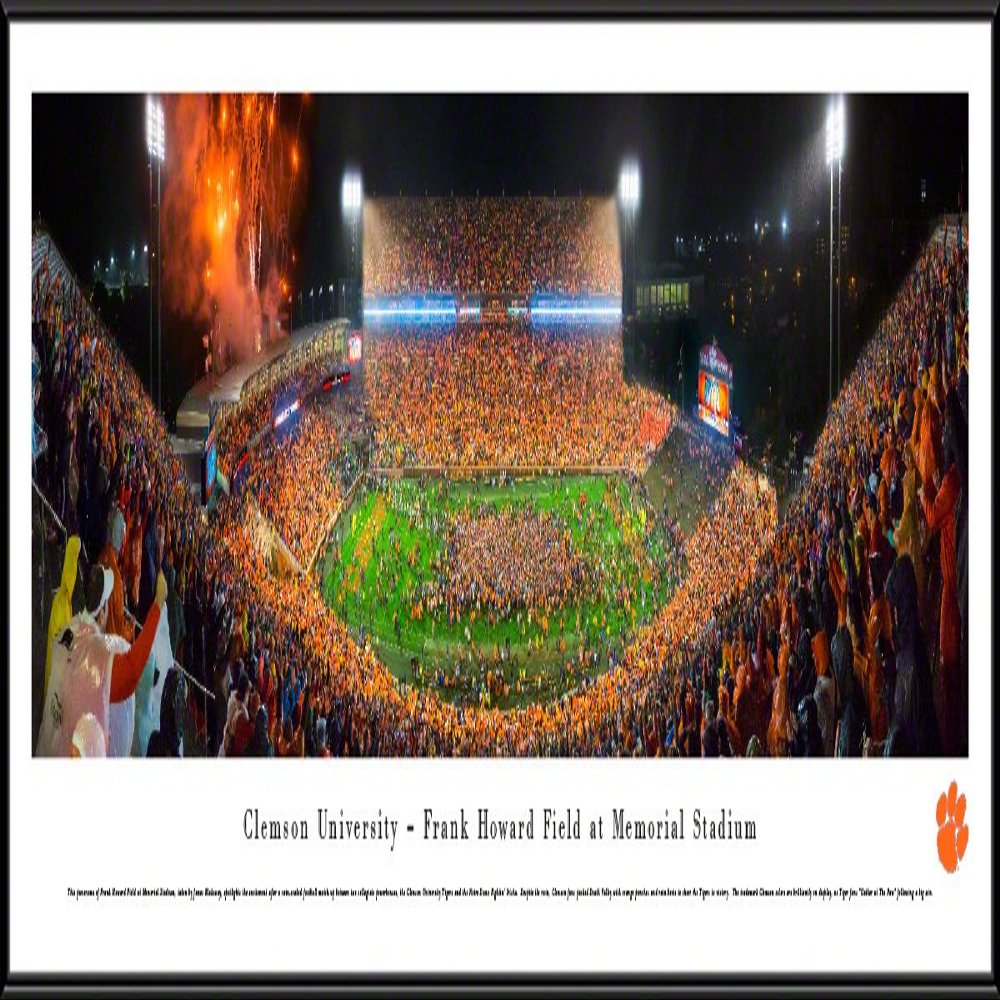 Clemson Football, Celebration - 40.25x13.75-inch Panoramic Framed Picture