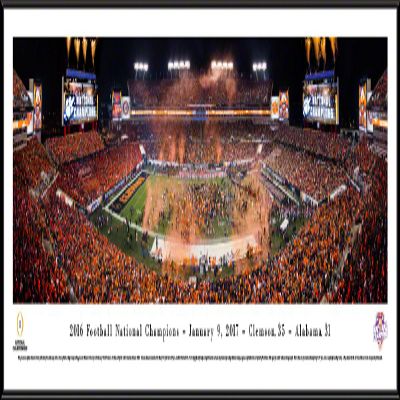 Clemson, 2016 College Football Champions - 40.25x13.75-inch Panoramic Framed Picture