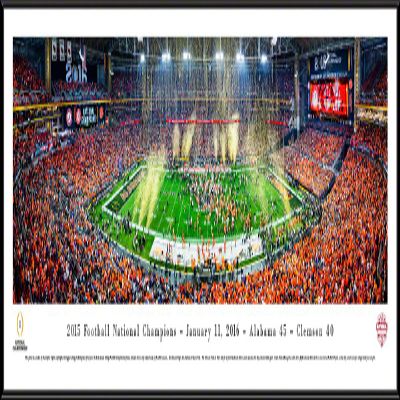 Alabama, 2015 College Football Champions - 40.25x13.75-inch Panoramic Framed Picture
