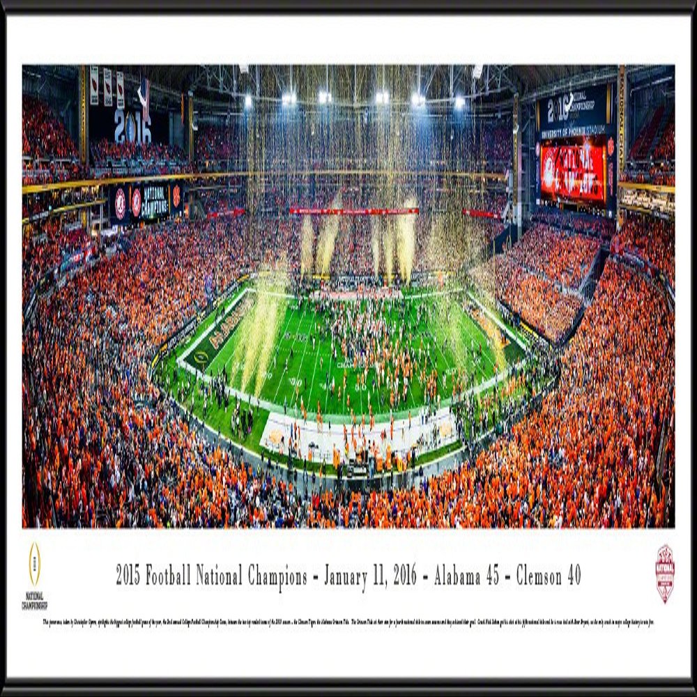 Alabama, 2015 College Football Champions - 40.25x13.75-inch Panoramic Framed Picture