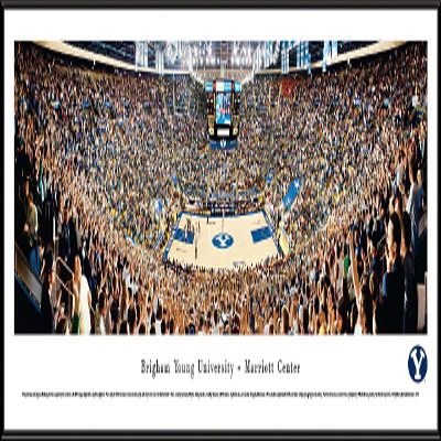 BYU Basketball - 40.25x13.75-inch Panoramic Framed Picture