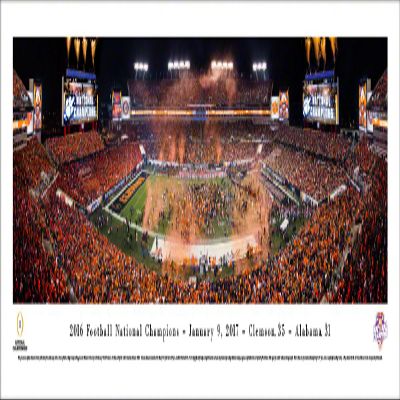 Blakeway Worldwide Panoramas, Inc. Clemson, 2016 College Football Champions - 40x13.5-inch Panoramic Poster