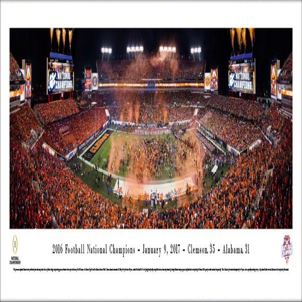 Blakeway Worldwide Panoramas, Inc. Clemson, 2016 College Football Champions - 40x13.5-inch Panoramic Poster