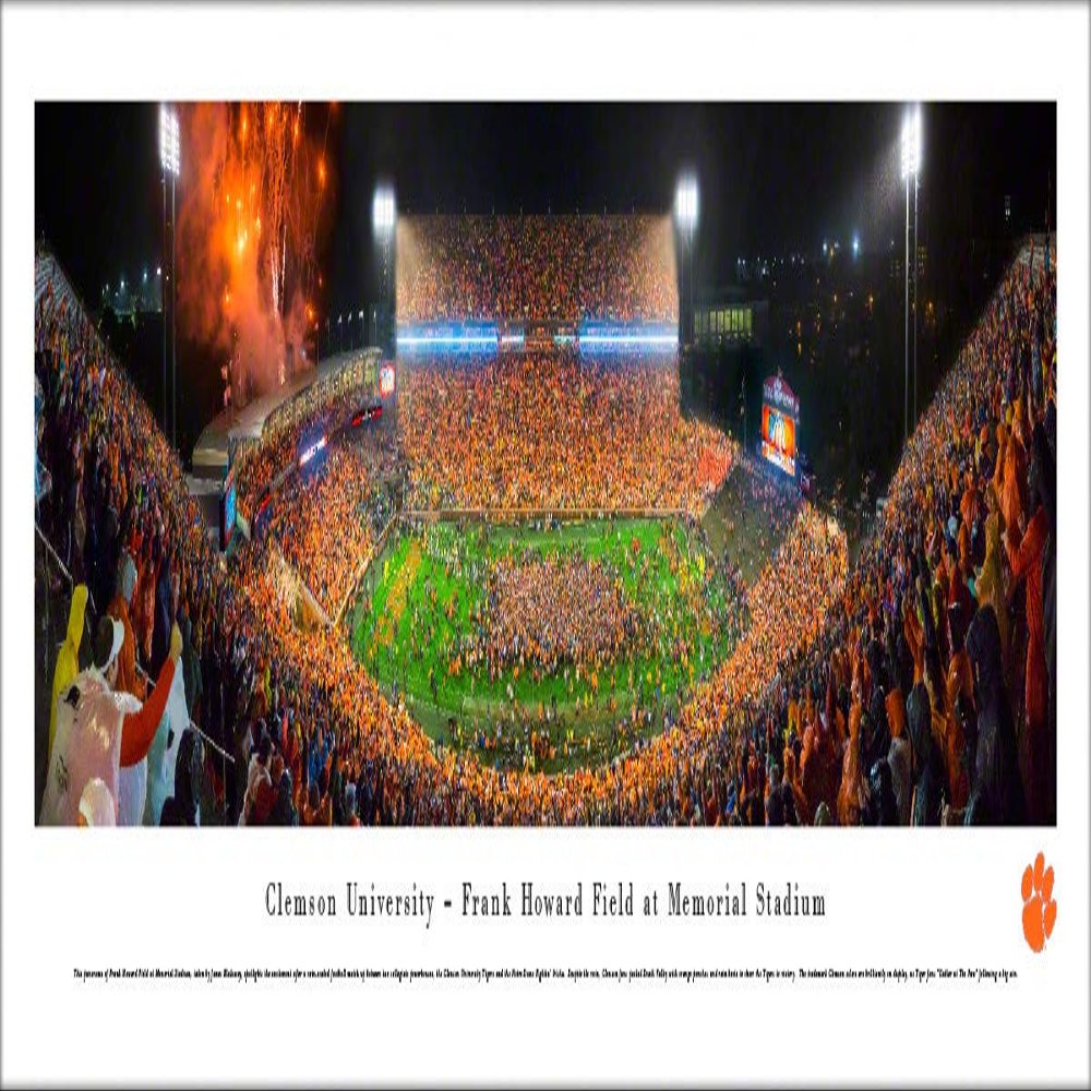 Blakeway Worldwide Panoramas, Inc. Clemson Football, Celebration - 40x13.5-inch Panoramic Poster