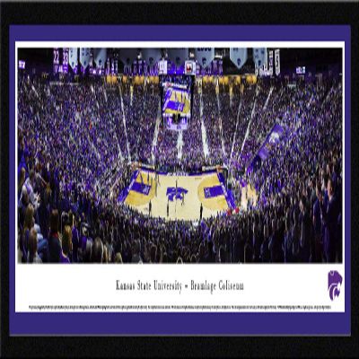 Kansas State Basketball - 42x15.5-inch Panoramic Select Framed Picture with Mat