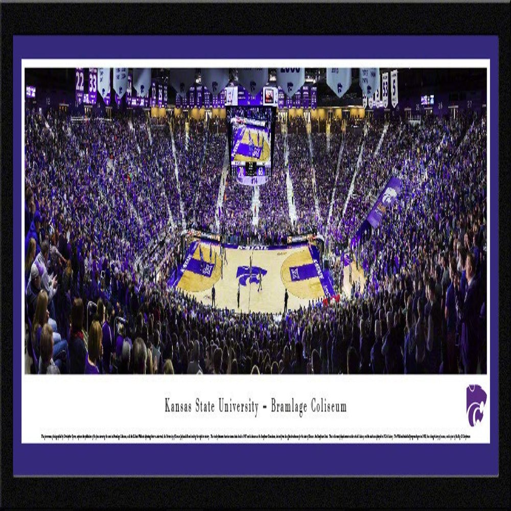 Kansas State Basketball - 42x15.5-inch Panoramic Select Framed Picture with Mat