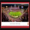Iowa State Football, Night Game - 42x15.5-inch Panoramic Select Framed Picture with Mat view 1