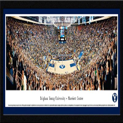 BYU Basketball - 42x15.5-inch Panoramic Select Framed Picture with Mat
