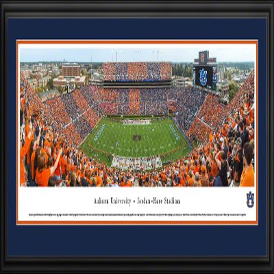 Auburn Football, Stripe the Stadium - 44x18-inch Panoramic Deluxe Framed Picture with Mat