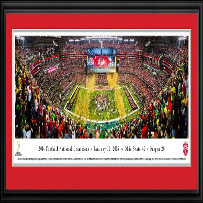 Blakeway Worldwide Panoramas, 2014 College Football Champions - 44x18-inch Panoramic Deluxe Framed Picture with Mat
