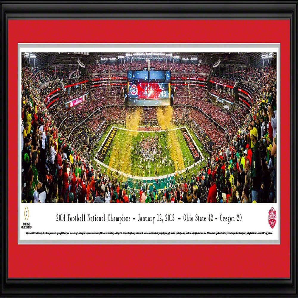 Blakeway Worldwide Panoramas, 2014 College Football Champions - 44x18-inch Panoramic Deluxe Framed Picture with Mat