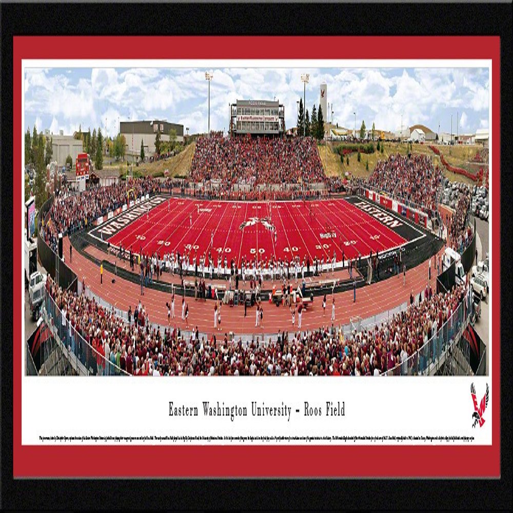 Eastern Washington Football - 42x15.5-inch Panoramic Select Framed Picture with Mat