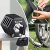 West Biking Folding Bike Lock - Compact Bicycle Lock with 3 Keys, Lightweight Bicycle Foldable Lock with Mounting Bracket, Bike Lock with Anti-Theft Alloy Steel view 2