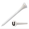 Clip Wipes Golf Tees  2  (100/Pack)  Custom TEECUP Imprint - Personalized Monogram Initial Letters (A-Z) (WHT-BLK-U) view 1