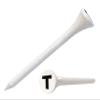 Clip Wipes Golf Tees  2  (100/Pack)  Custom TEECUP Imprint - Personalized Monogram Initial Letters (A-Z) (WHT-BLK-T) view 1