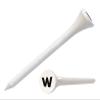 Clip Wipes Golf Tees  2  (100/Pack)  Custom TEECUP Imprint - Personalized Monogram Initial Letters (A-Z) (WHT-BLK-W) view 1