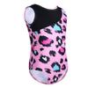 Kaerm Kids Girls Athletic Sleeveless Leopard Pattern Gymnastics Leotard Ballet Dancewear Activewear Jumpsuit Pink 8-10 view 2