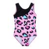 Kaerm Kids Girls Athletic Sleeveless Leopard Pattern Gymnastics Leotard Ballet Dancewear Activewear Jumpsuit Pink 8-10 view 4