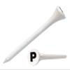 Clip Wipes Golf Tees  2  (100/Pack)  Custom TEECUP Imprint - Personalized Monogram Initial Letters (A-Z) (WHT-BLK-P) view 1