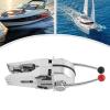DYRABREST Boat Dual Throttle Control Lever,Universal Boat Twin Lever Dual Control Marine Engine Outboard Control Handle Top Mount Zinc Alloy Throttle Le-ver view 2