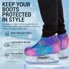 Kami-So Metallic Figure Skating Boot Covers | Ice Hockey Skates Protection Against Scratches, Scuffs, and Dirt | Durable Skate Shoe Cover | Ice Skating Accessories | Metalic Gold - Child Size view 3
