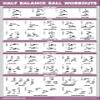 Palace Learning Half Balance Ball Workout Poster - Exercise Chart (LAMINATED, 18" x 24") view 1