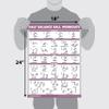 Palace Learning Half Balance Ball Workout Poster - Exercise Chart (LAMINATED, 18" x 24") view 2