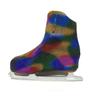 Kami-So Metallic Figure Skating Boot Covers | Hockey Ice Skates Protection Against Scratches, Scuffs, and Dirt | Stylish Skate Shoes Cover | Ice Skating Accessories | Rainbow - Adult Size view 1