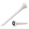Clip Wipes Golf Tees  2  (100/Pack)  Custom TEECUP Imprint - Personalized Monogram Initial Letters (A-Z) (WHT-BLK-Q) view 1