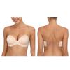 Women's Strapless Backless Clear Back Straps Full Figure Coverage Minimizer Convertible Bras for Wedding Plus Size Nude, 40DDD/F view 1