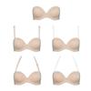 Women's Strapless Backless Clear Back Straps Full Figure Coverage Minimizer Convertible Bras for Wedding Plus Size Nude, 40DDD/F view 4
