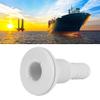 SolUptanisu Thru Hull Fitting Compatible with Boats, 3/4 inch Plastic Marine Thru Hull Fittings Through Hull Connection Boat Drain Outlet Plug Compatible with Hose White view 4