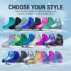 Kami-So Metallic Figure Skate Boot Covers | Hockey Ice Skates Protection Against Scratches, Scuffs, and Dirt | Durable Shoe Skate Covers | Ice Skating Accessories | Cotton Candy - Adult Size view 2