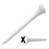 Clip Wipes Golf Tees  2  (100/Pack)  Custom TEECUP Imprint - Personalized Monogram Initial Letters (A-Z) (WHT-BLK-X) view 1