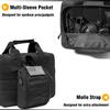 DBTAC Gun Range Bag XS | Tactical 1~2 Pistol Bag Firearm Shooting Case with Lockable Zipper for Handguns and Ammo (Black) view 4