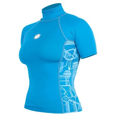 Alder Cruz Junior Short Sleeve Rashguard - Light Blue WABCRG-LB 12Y