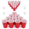 BayView Games Beer Pong Set  24 Reusable Cups & 4 Durable Pong Balls | Americas #1 Drinking Game for Parties, Outdoor Events & Gifts for Friends & Family view 2